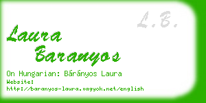 laura baranyos business card